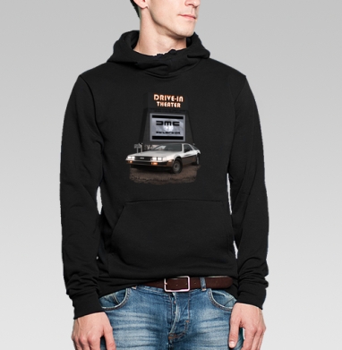 DeLorean DMC Black / ДеЛореан DMC Черный - Магазин принтов Benderlog Design