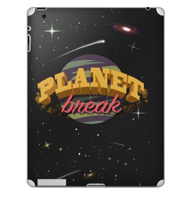 Яркий логотип PLANET break в космической тематике - Наклейки на iPad, страница 23