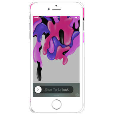 Сюжет метаморфозы с розовым существом и желе - Чехол матовый для iPhone 6, 6S купить, страница 3