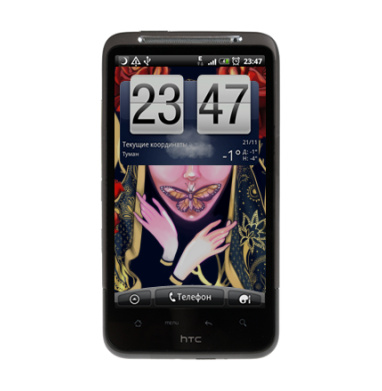 Суровый Взгляд Святой с Бабочкой и Сердцем - Виниловые наклейки на HTC Desire HD - купить в Москве, страница 2