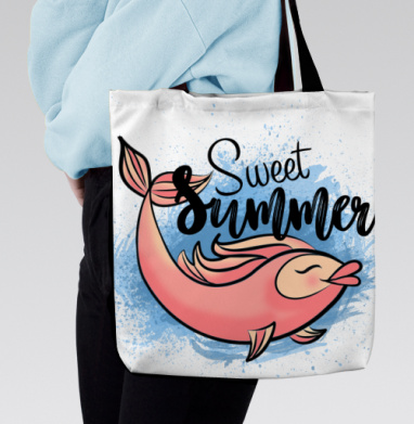 SweetSummer / СладкоеЛето, Сумка с ручкой и внутренним карманом на молнии