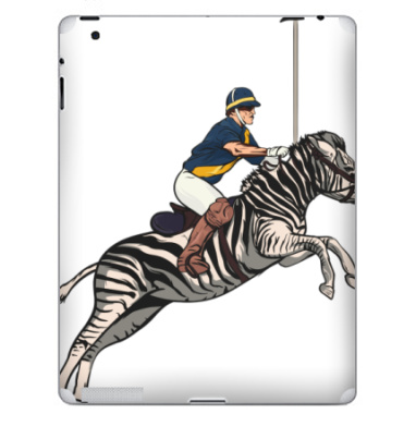 Игрок в поло на зебре в динамике - Наклейки на iPad, страница 12