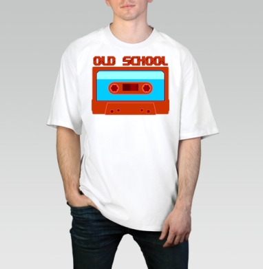 Яркая ретро аудиокассета OLD SCHOOL – стиль и ностальгия - Футболки от Игоря Пташинского