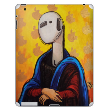 Мона Лиза с футуристической маской в яблочном окружении - Наклейки на iPad, страница 11