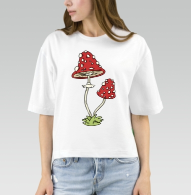 Mushrooms Грибочки, Футболка женская оверсайз Mido