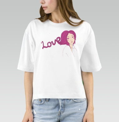 Love is in the hair  / Любовь в волосах - Магазин футболок molganzoid - Дизайнерские принты