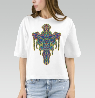 Visionary Totem Unfolding / Визионерский тотем из хаоса сознания - Магазин футболок psypepper - Дизайнерские принты