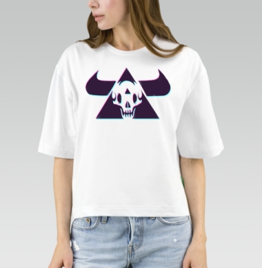 TRIANGLE SKULL BULL / Череп быка в треугольнике - Лавка странностей от Мимико