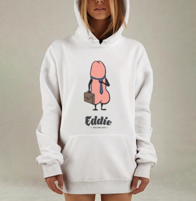 Офисный эротический юмор с персонажем галстуком и портфелем, Hoodie Mjhigh Dig, оверсайз, утепленная