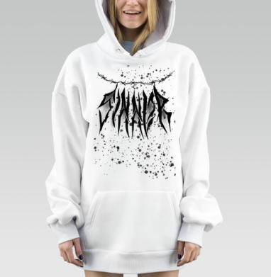 Черно белое напряженное лето в стиле татуировки, Hoodie Mjhigh Dig, оверсайз, утепленная