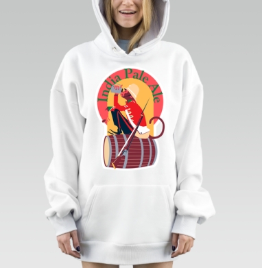 Индийская макака в униформе Викторианской эпохи Индийский Светлый Эль, Hoodie Mjhigh Dig, оверсайз, утепленная