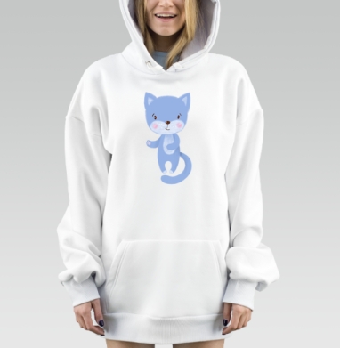 Флаффи котик, Hoodie Mjhigh Dig, оверсайз, утепленная