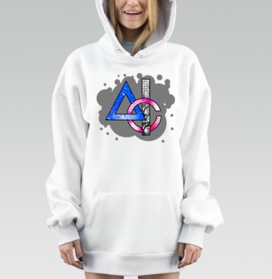 Геометрия жизни, Hoodie Mjhigh Dig, оверсайз, утепленная