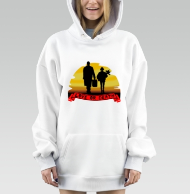 Любовь или смерть, Hoodie Mjhigh Dig, оверсайз, утепленная