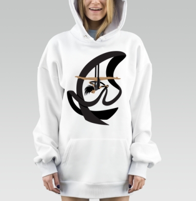 Ролл ап, Hoodie Mjhigh Dig, оверсайз, утепленная