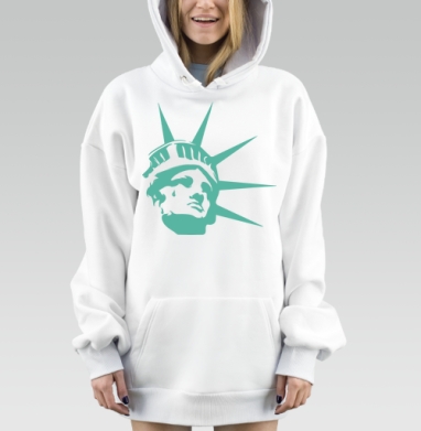 СтатуяСвободы, Hoodie Mjhigh Dig, оверсайз, утепленная