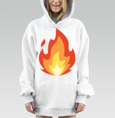 Я огонь, Hoodie Mjhigh Dig, оверсайз, утепленная