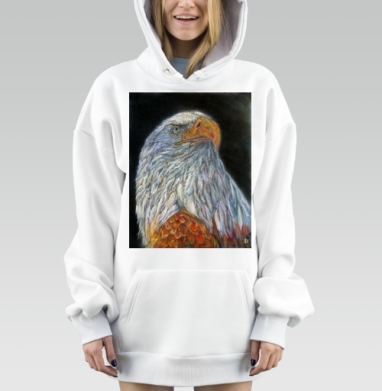 Крылатый хищник, Hoodie Mjhigh Dig, оверсайз, утепленная