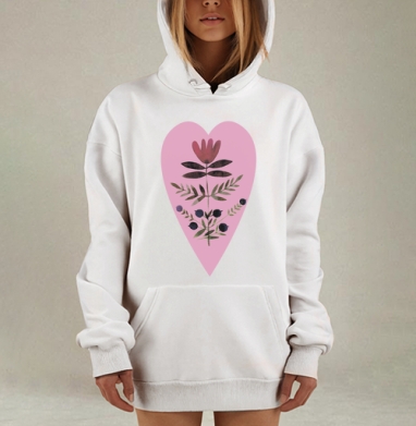 Мая кветачка, Hoodie Mjhigh Dig, оверсайз, утепленная
