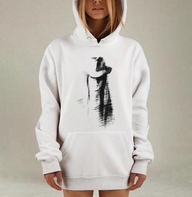 Портрет, Hoodie Mjhigh Dig, оверсайз, утепленная