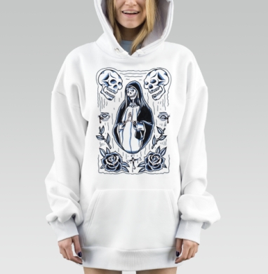 Святая смерть, Hoodie Mjhigh Dig, оверсайз, утепленная