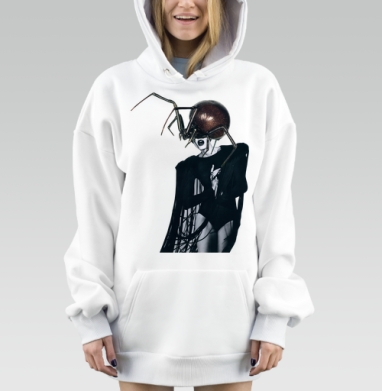 Паук и мода, Hoodie Mjhigh Dig, оверсайз, утепленная