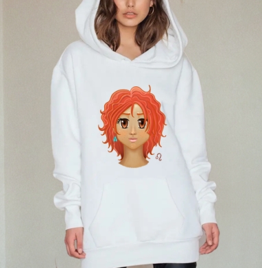 Юная львица, Hoodie Mjhigh Dig, оверсайз, утепленная