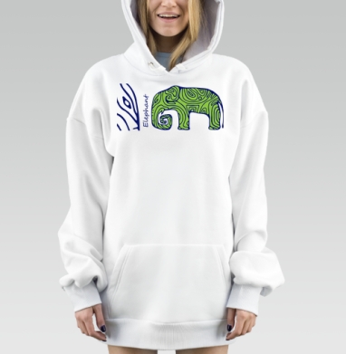 слон этно, Hoodie Mjhigh Dig, оверсайз, утепленная
