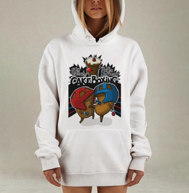 Боксерский поединок кексов: Cake Walnut vs Muffin Blueberry - Funny T-Shirts For Cheerful Life