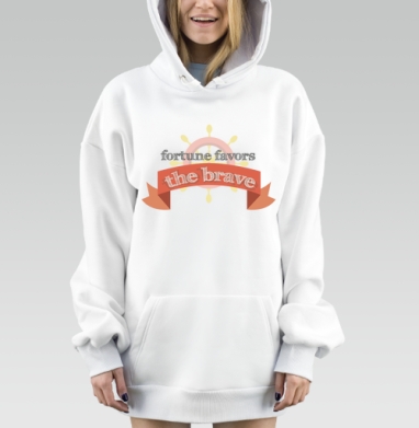 Фортуна любит смелых ), Hoodie Mjhigh Dig, оверсайз, утепленная