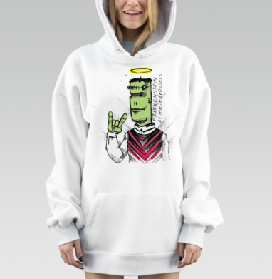 FRANKENSTEIN / Франкенштейн, Hoodie Mjhigh Dig, оверсайз, утепленная