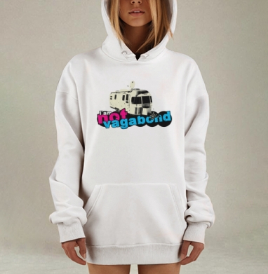 Дерзкий винтажный манифест свободы про серебристый ретро кемпер - Магазин футболок Radshow - Дизайнерские принты
