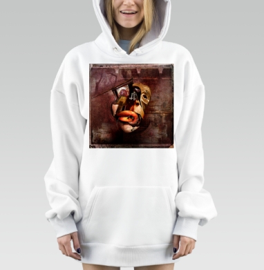 Портрет, Hoodie Mjhigh Dig, оверсайз, утепленная