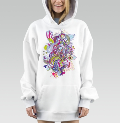 Весна, Hoodie Mjhigh Dig, оверсайз, утепленная