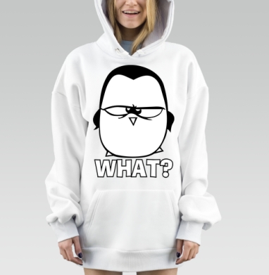 What? / Что?, Hoodie Mjhigh Dig, оверсайз, утепленная