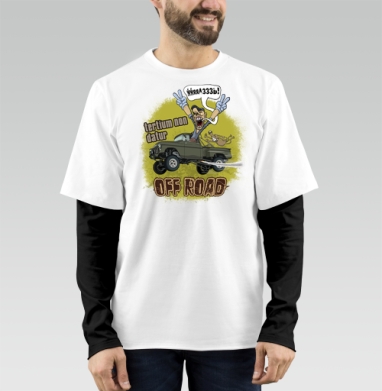 OFF Road / Внедорожье, Футболка мужская лонгслив OneOne