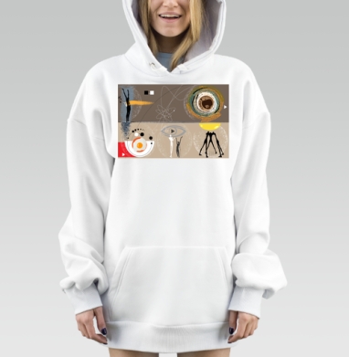 Человеческая связь созидание энергия свет дневные символы, Hoodie Mjhigh Dig, оверсайз, утепленная