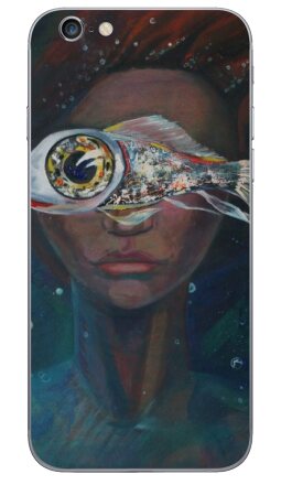 Сюрреалистичный портрет с рыбой вместо глаз - Виниловые наклейки на iPhone 6, 6s - купить в Москве, страница 8