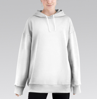 Акварельный тигр воинственно наступает ярко рыжий цвет, Hoodie Long Oversize 3D