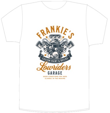 Эмблема Frankie’s: Классика тюнинга и силы мотора - Своя футболка белая A3 (30 x 40 см), страница 2