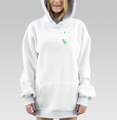 Зеленый флаг здоровья отношений здоровье любовь, Hoodie Mjhigh Dig, оверсайз, утепленная