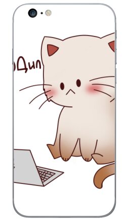 Стикер с милым виноватым котом «Я НАШКОДИЛ» - Виниловые наклейки на iPhone 6 plus - купить в Москве, страница 7