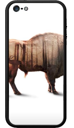 Магия двойной экспозиции: Зубр и лес - Бампер на iPhone 5, 5S, страница 6