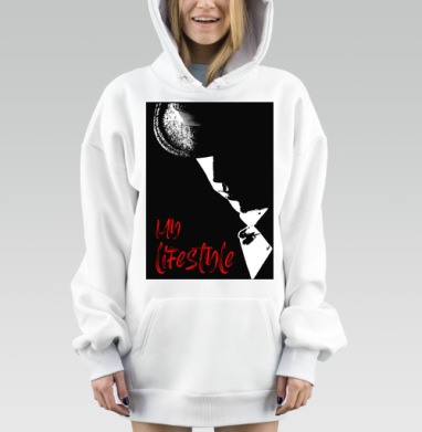 Мужчина в шляпе с акцентом на стиль жизни, Hoodie Mjhigh Dig, оверсайз, утепленная