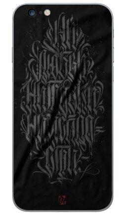 Каллиграффити «ALL EVERYTHING IS STYLE» – Мрачная элегантность - Виниловые наклейки на iPhone 6 plus - купить в Москве, страница 6