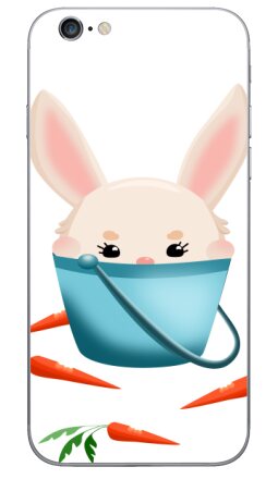 Милый кролик в ведерке — kawaii иллюстрация - Виниловые наклейки на iPhone 6, 6s - купить в Москве, страница 6