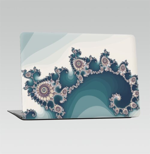 Бирюзовый фрактал - Наклейки на 2010-2017 – Macbook Air, страница 6