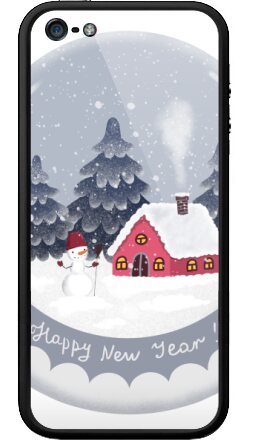Снежный шар со снеговиком - Бампер на iPhone 5, 5S, страница 5