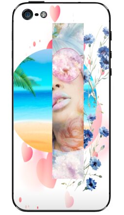Летний цифровой коллаж в стиле dreamcore - Виниловые наклейки на iPhone 5 - купить в Москве, страница 5