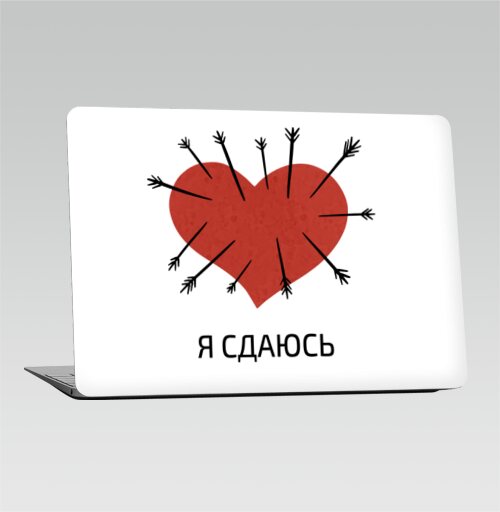 Красное сердце, пронзённое стрелами — символ любви - Наклейки на 2010-2017 – Macbook Air, страница 5